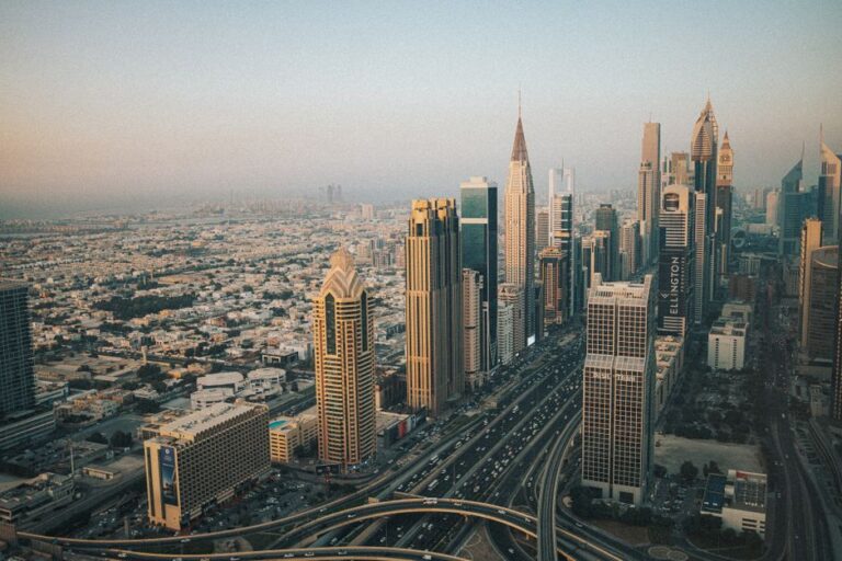 Dubai skyline with modern business towers representing UAE search market SEO opportunities