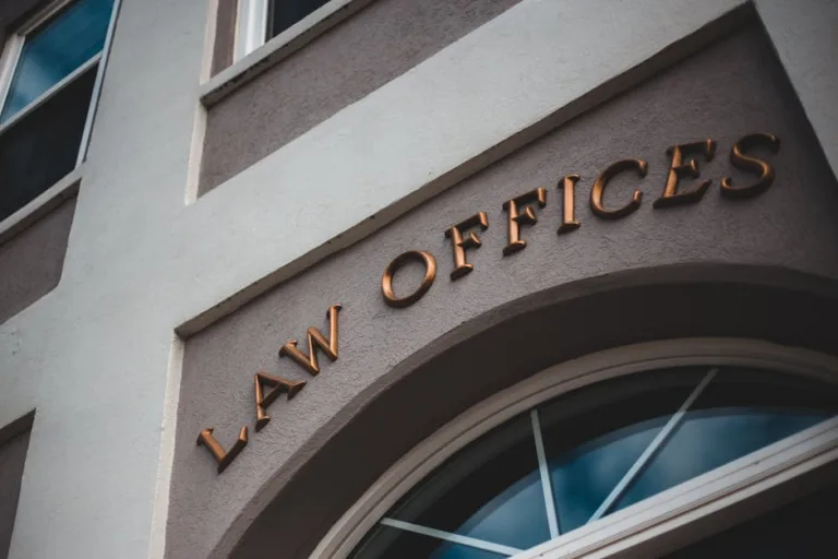 Modern law office building representing professional legal practice and local SEO for law firms